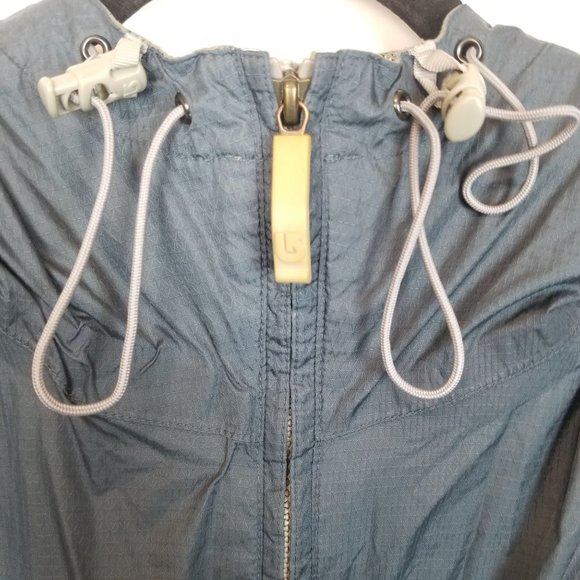 Burton Mens XL Blue Tan Windbreaker Jacket Full Zi - Picture 5 of 11